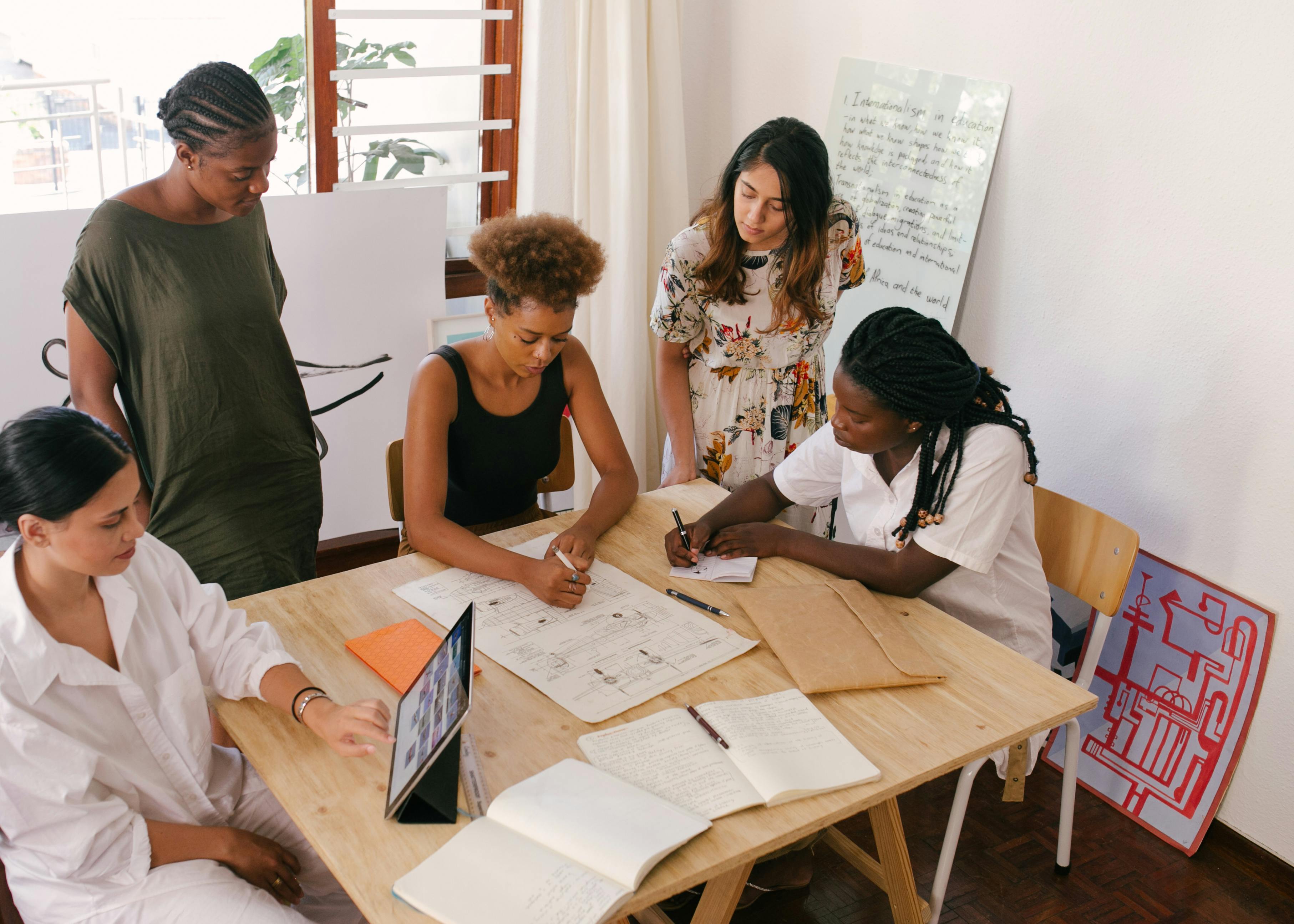 Professional team working